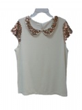 LADIES T-SHIRT WITH SEQUINS